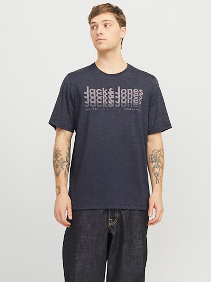 Jack & Jones Koszulka w kolorze antracytowym rozmiar: M