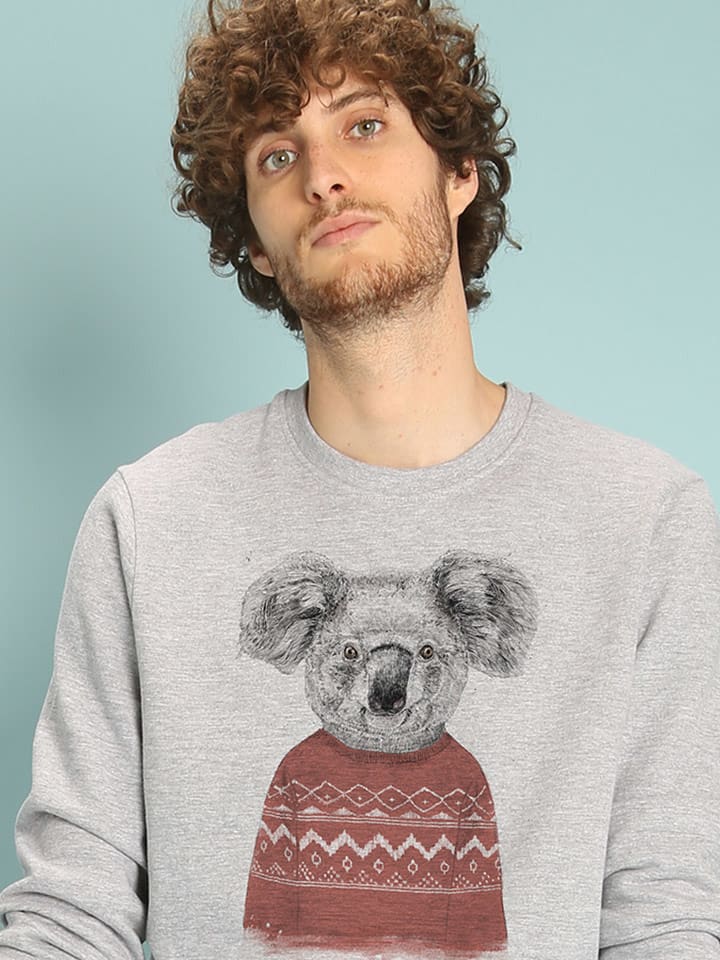 WOOOP Bluza "Winter Koala" w kolorze szarym rozmiar: XXL
