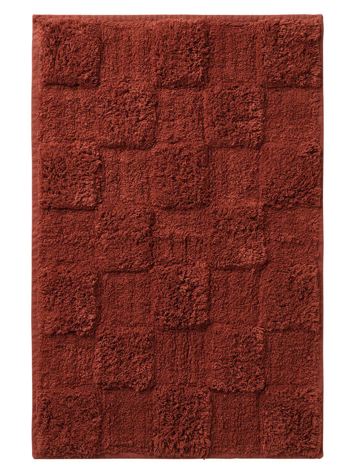 Ellos Home Dywanik łazienkowy "Saga" w kolorze brązowo-czerwonym rozmiar: 100x150 cm