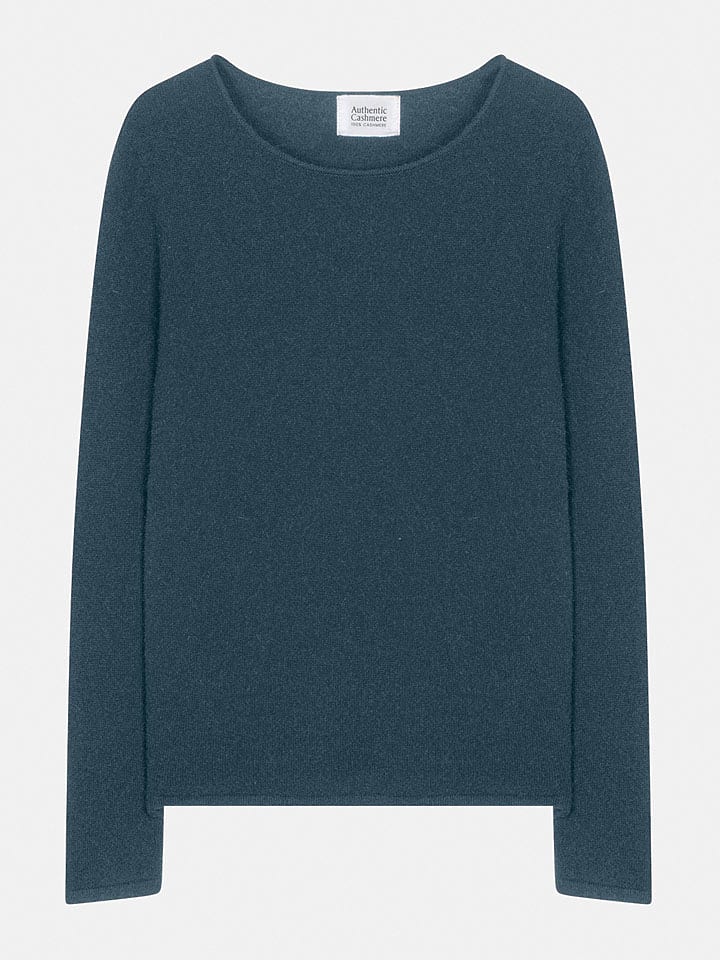 AUTHENTIC CASHMERE Kaszmirowy sweter "Epéna" w kolorze niebieskim rozmiar: L