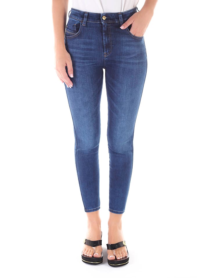 Diesel Clothes Dżinsy "Slandy" - Super Skinny fit - w kolorze niebieskim rozmiar: W25/L30