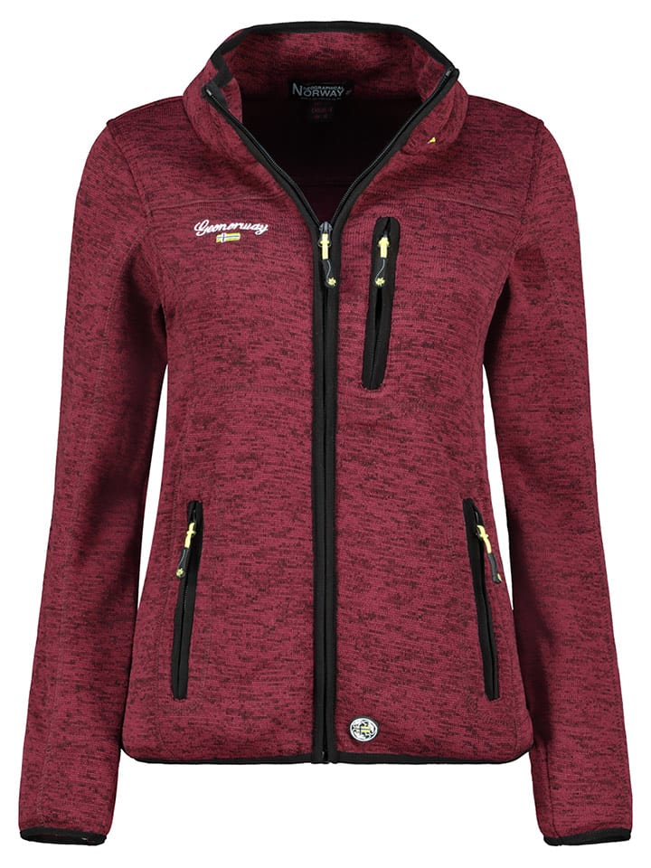 Geographical Norway Kurtka polarowa "Teden" w kolorze bordowym rozmiar: XL