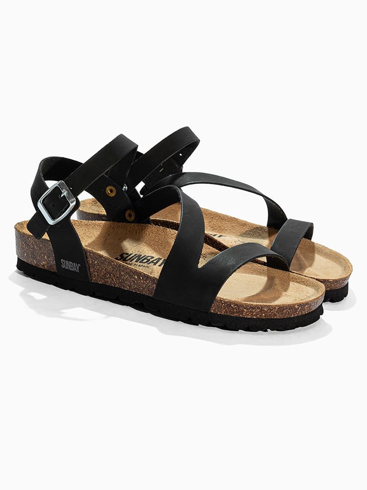 Sunbay Sandały "Evea" w kolorze czarnym rozmiar: 38
