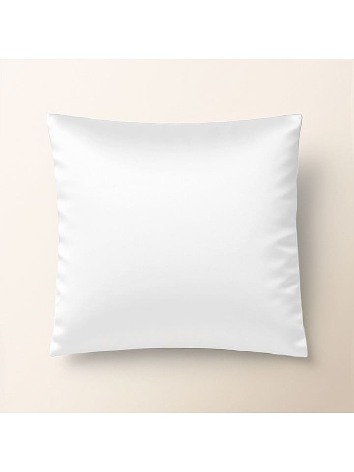 Pierre Cardin Satynowa poszewka "Iris" w kolorze białym na poduszkę rozmiar: 65x65 cm