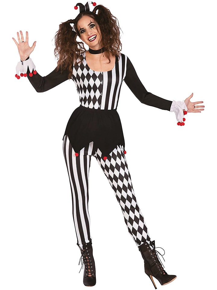 Carnival Party 2-częściowy kostium "Midnight Vampiress" w kolorze czerwono-czarnym rozmiar: M/L