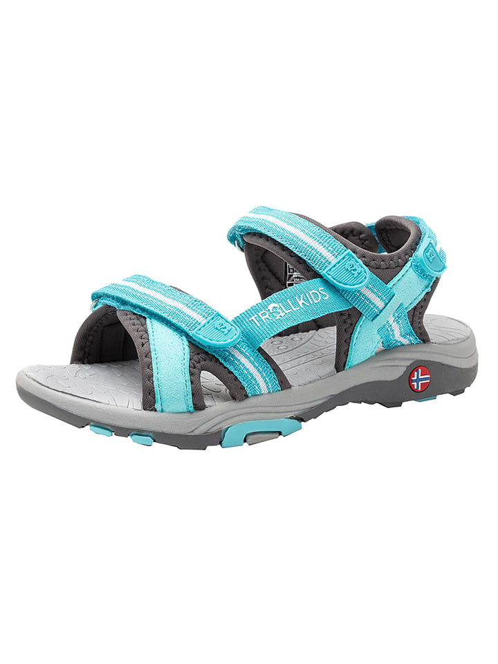 Trollkids Sandały "Preikestolen" w kolorze turkusowym rozmiar: 37