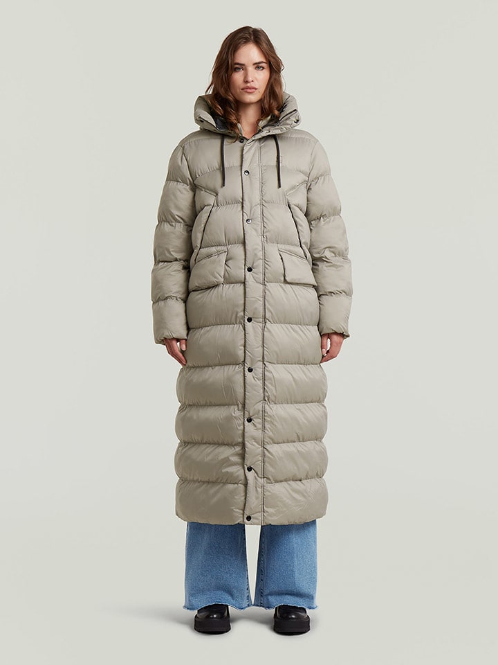 G-Star Płaszcz zimowy w kolorze szarobrązowym rozmiar: M