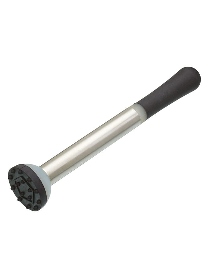 BarCraft Tłuczek w kolorze srebrno-czarnym do koktajli - wys. 21 cm rozmiar: onesize