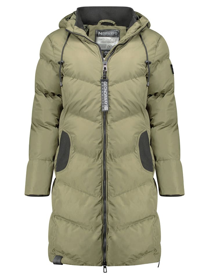 Geographical Norway Płaszcz zimowy "Bonus" w kolorze khaki rozmiar: XL