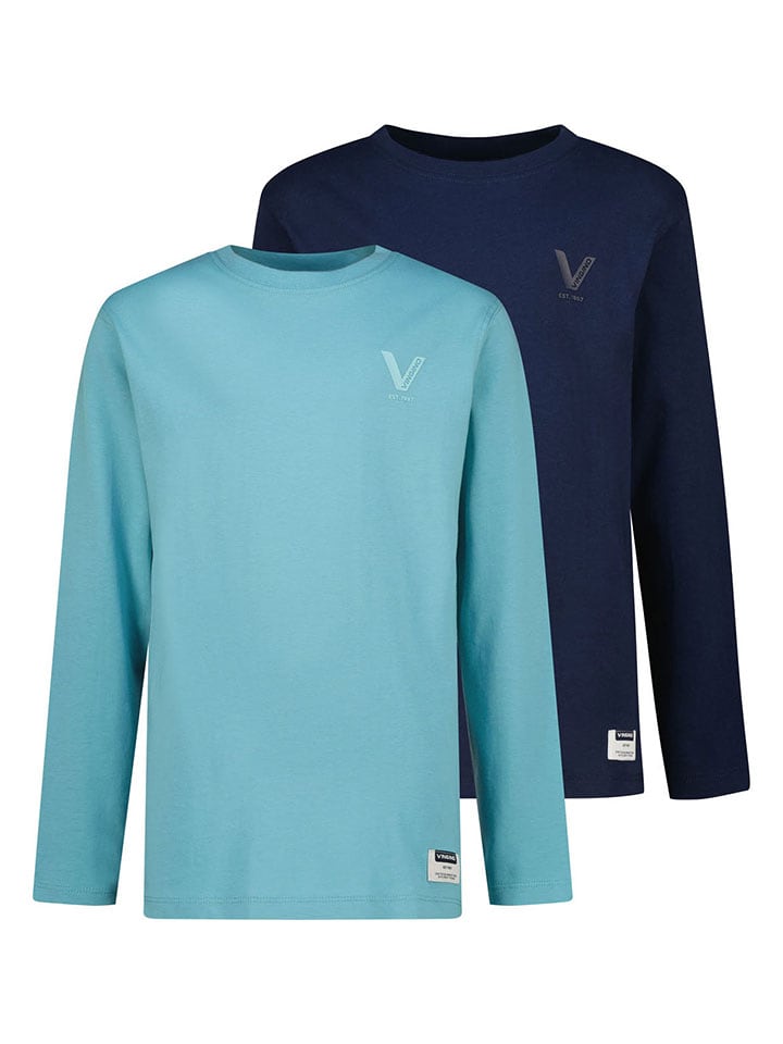 Vingino Koszulki (2 szt.) w kolorze błękitnym i granatowym rozmiar: 128