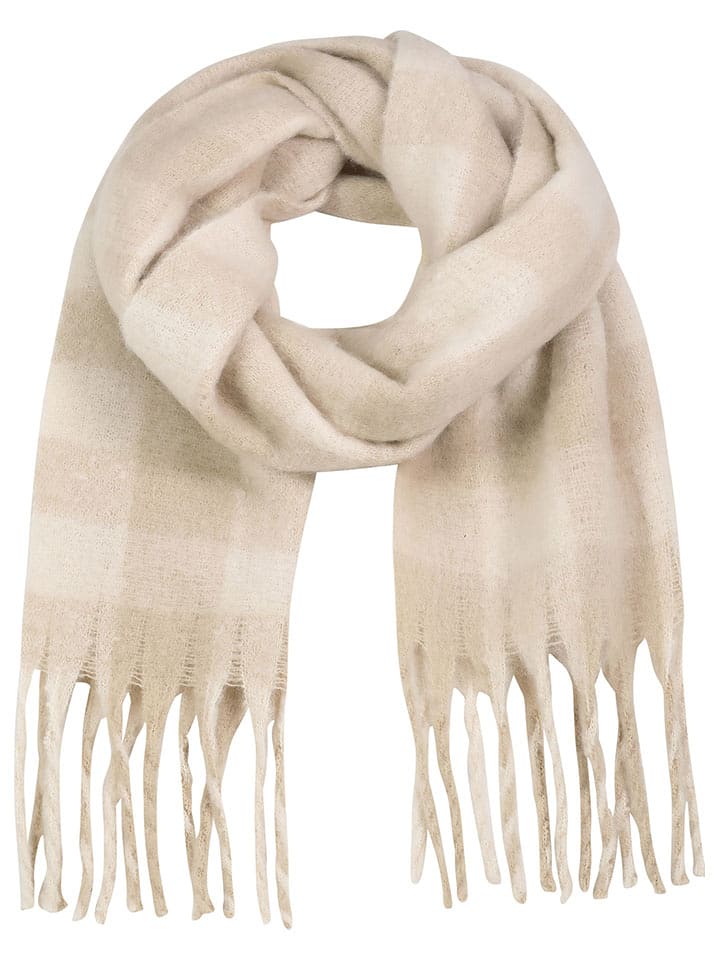 Eight2Nine Szal w kolorze beżowo-kremowym rozmiar: onesize