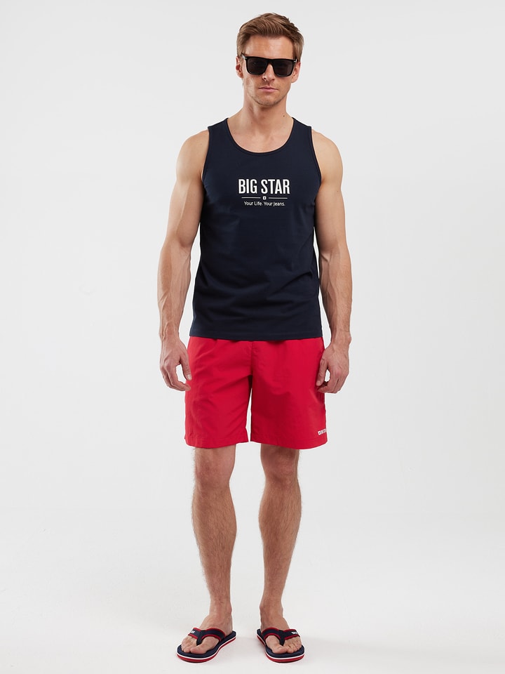 BIG STAR Top w kolorze granatowym rozmiar: L