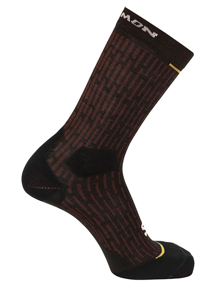 SALOMON Skarpety funkcyjne "Ultra Glide Crew" w kolorze czarno-czerwonym rozmiar: 36-38