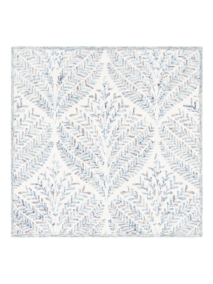 Safavieh Wełniany dywan "Capri" w kolorze niebiesko-jasnobrązowo-kremowym rozmiar: 152x152 cm