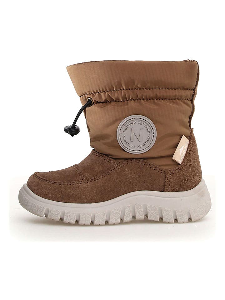 Naturino Botki "Varna" w kolorze brązowym rozmiar: 32