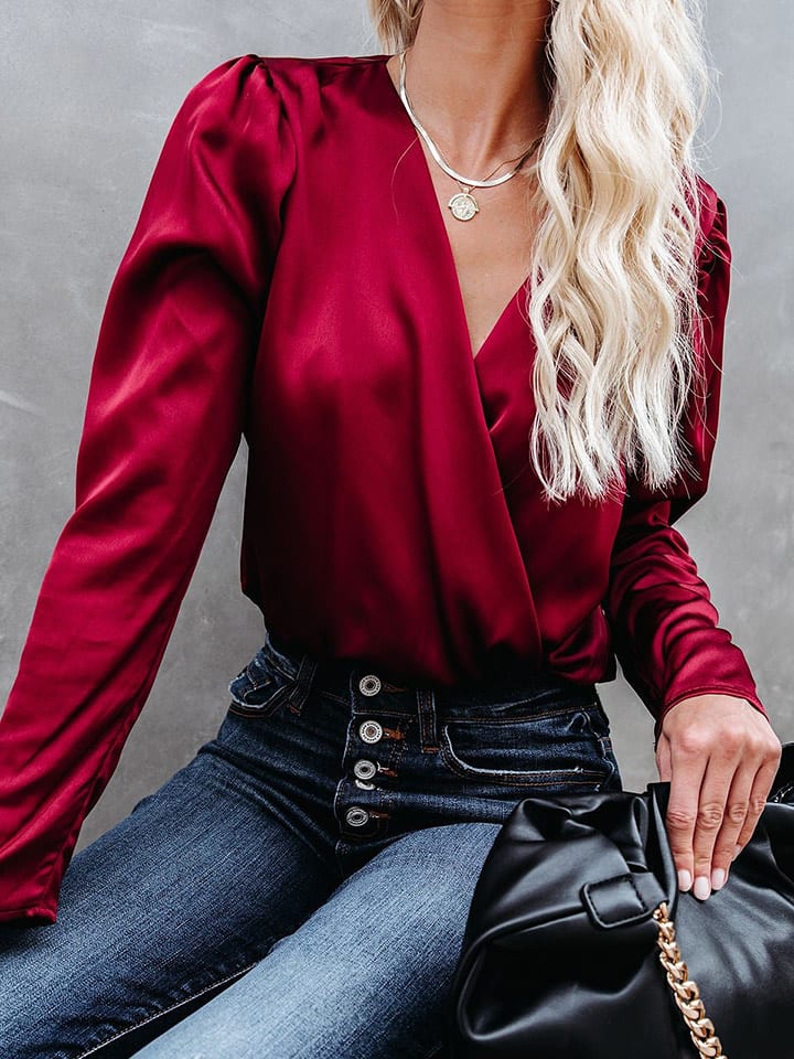 Milan Kiss Bluzka w kolorze czerwonym rozmiar: S