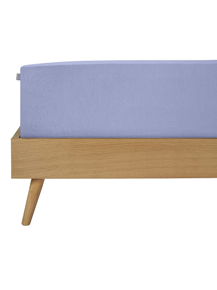 Schiesser Dżersejowe prześcieradło w kolorze lawendowym na gumce rozmiar: 100x200 cm