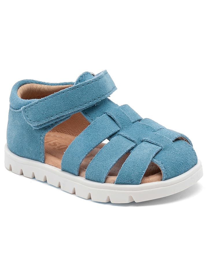 bisgaard Skórzane półsandały w kolorze błękitnym rozmiar: 32