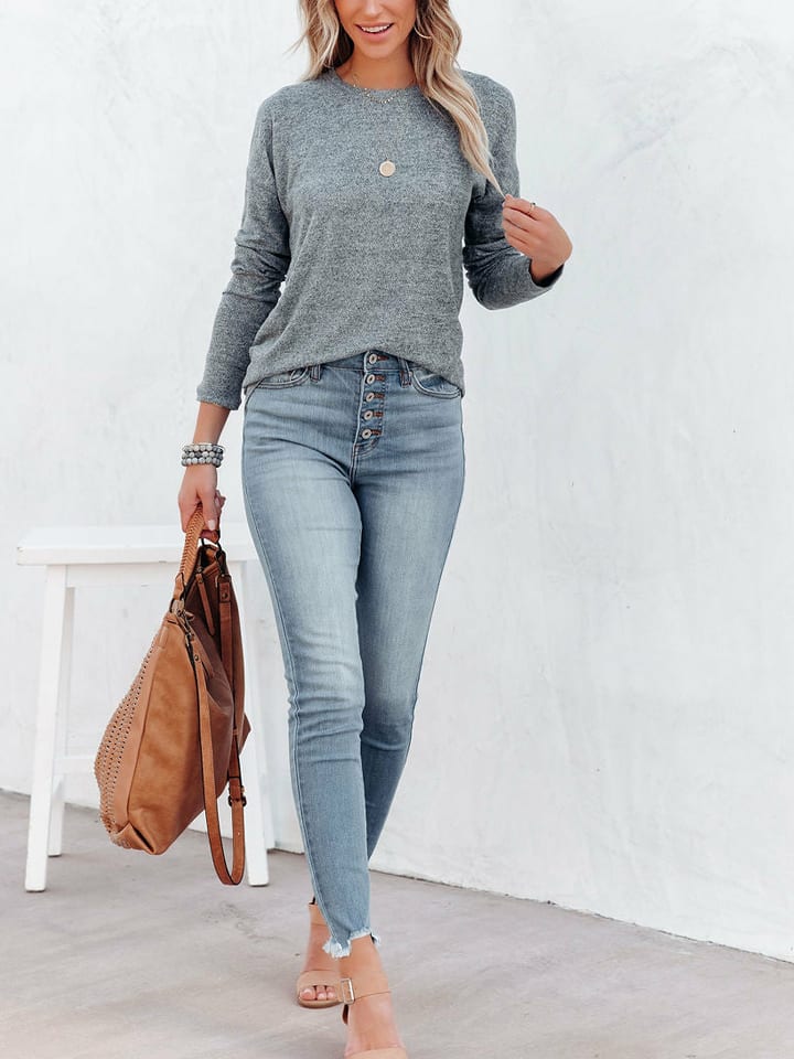 Milan Kiss Bluza w kolorze szarym rozmiar: S