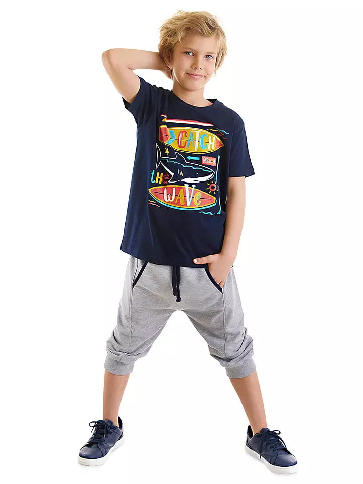 Denokids 2-częściowy zestaw w kolorze granatowo-szarym rozmiar: 116