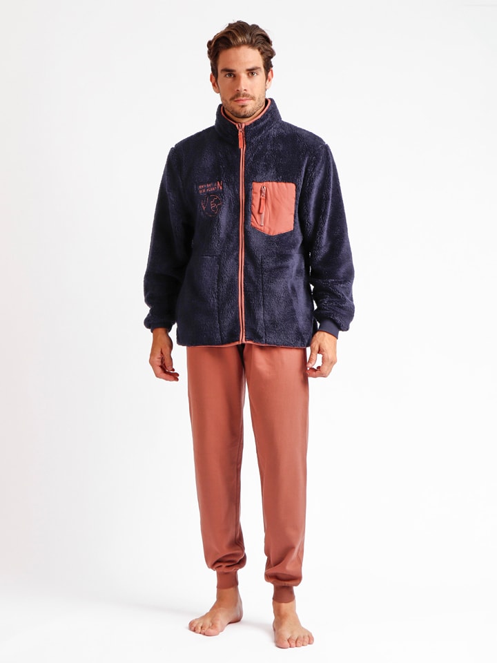 admas Kurtka polarowa "new plan" w kolorze granatowym rozmiar: M