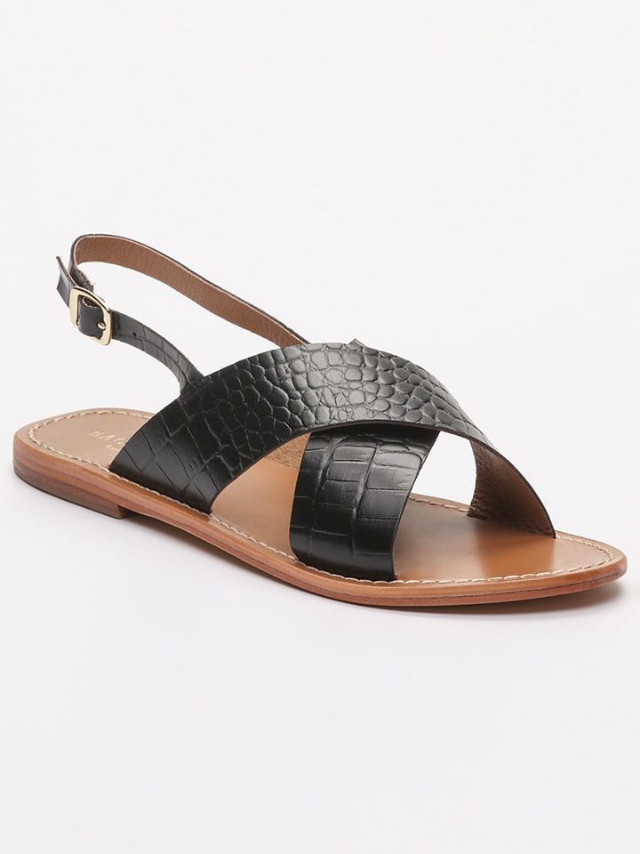 Les BAGATELLES Skórzane sandały "Sibella" w kolorze czarnym rozmiar: 38