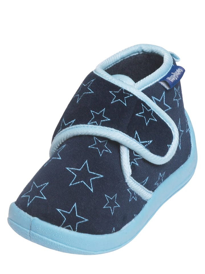 Playshoes Kapcie w kolorze niebieskim rozmiar: 26/27