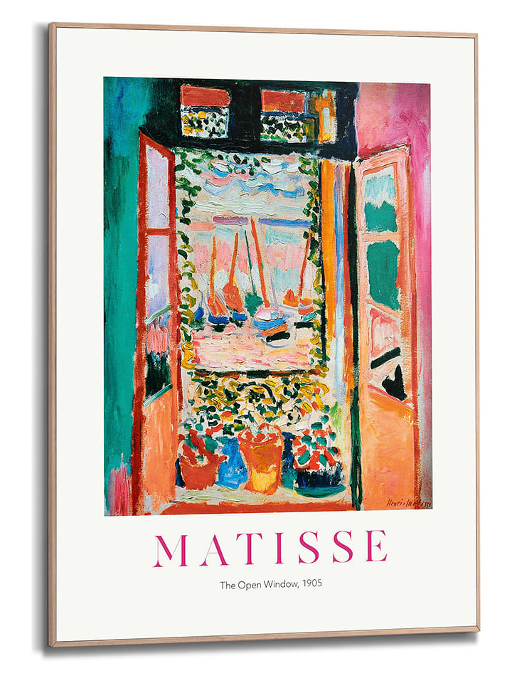 Orangewallz Druk artystyczny "Mattise" w ramce rozmiar: 50x70 cm