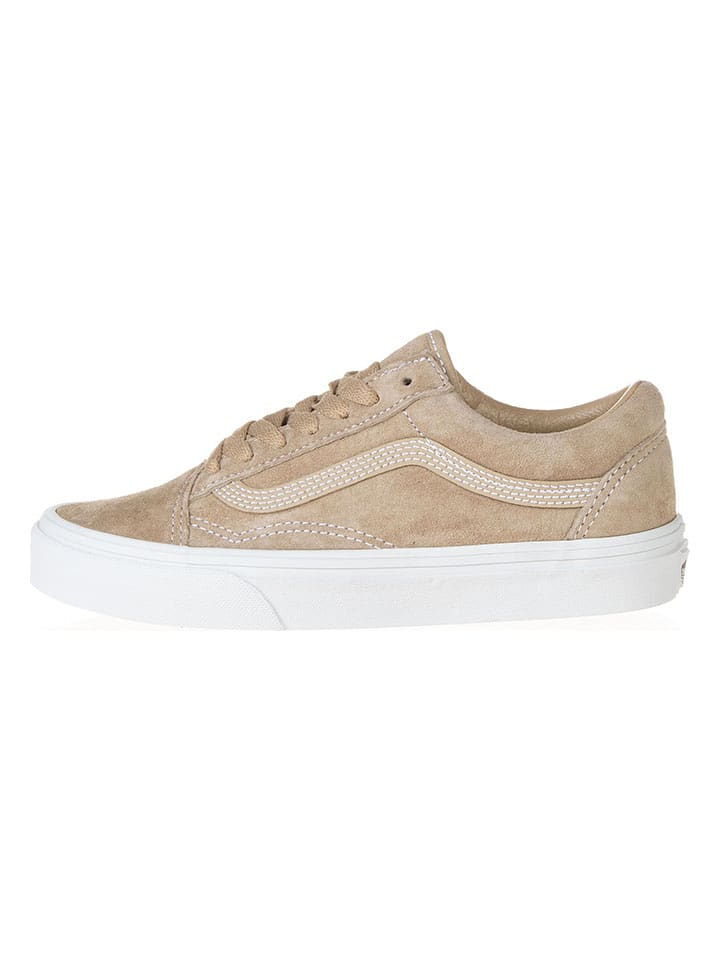 Vans Skórzane sneakersy "Old Skool" w kolorze jasnobrązowym rozmiar: 44,5
