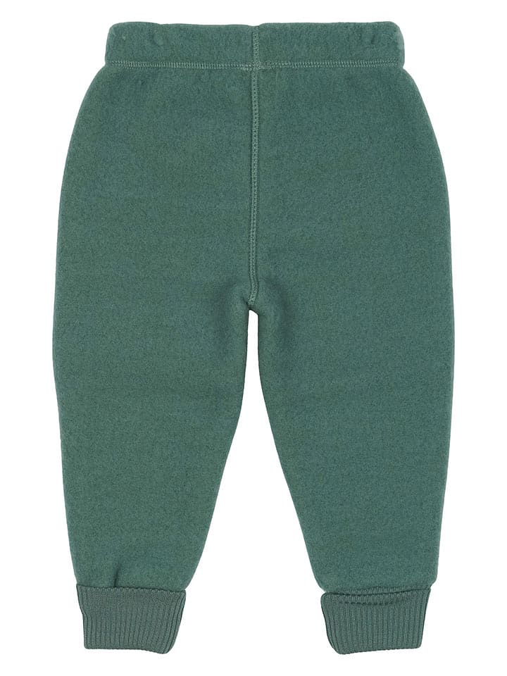 mikk-line Wełniane spodnie w kolorze zielonym rozmiar: 116