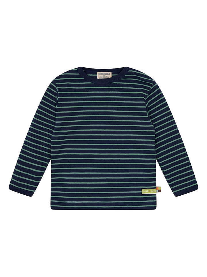 loud + proud Koszulka w kolorze granatowo-zielonym rozmiar: 122/128