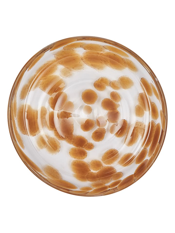 OYOY living design Talerzyk deserowy "Jali" w kolorze jasnobrązowo-białym - Ø 15,6 cm rozmiar: onesize