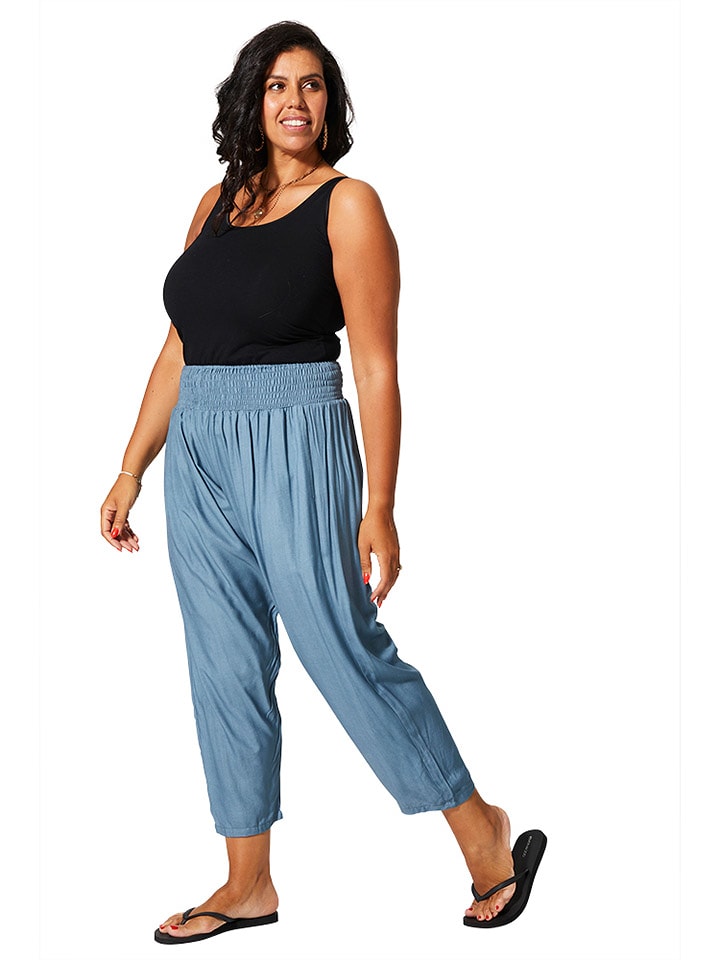 Aller Simplement Spodnie w kolorze błękitnym rozmiar: 42-58