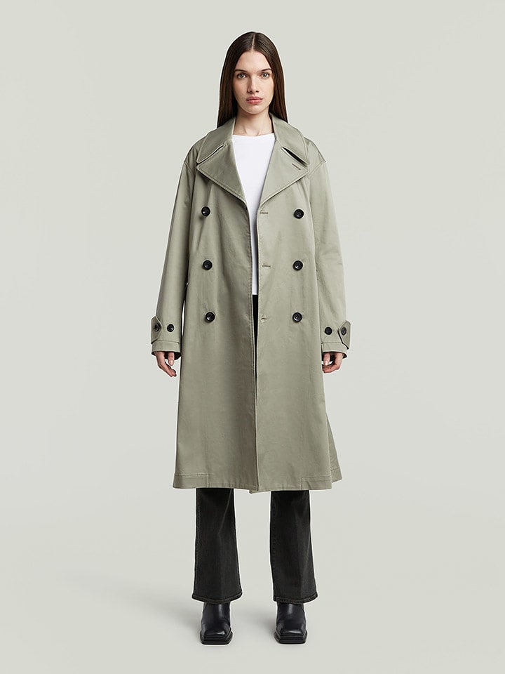 G-Star Trencz w kolorze oliwkowym rozmiar: L