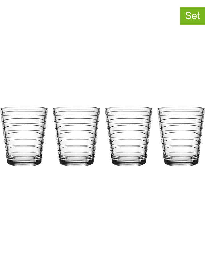 iittala Szklanki (4 szt.) "Aino Aalto" - 220 ml rozmiar: onesize
