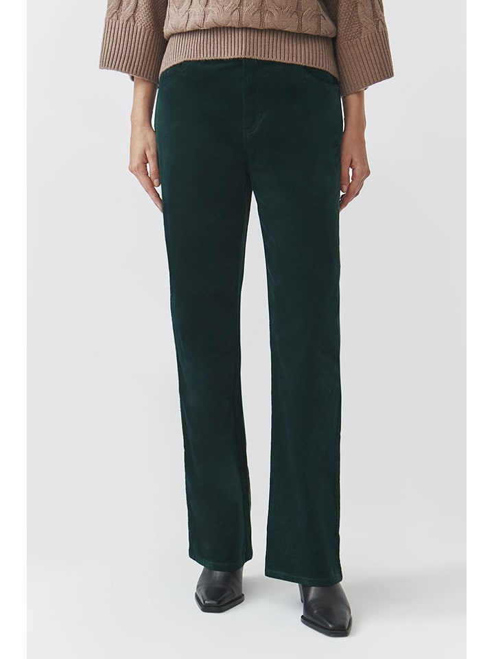 TATUUM Spodnie w kolorze ciemnozielonym rozmiar: 38