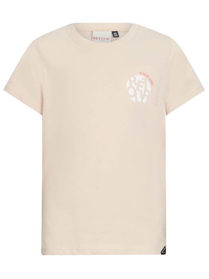 Retour Koszulka "Dio" w kolorze beżowym rozmiar: 140