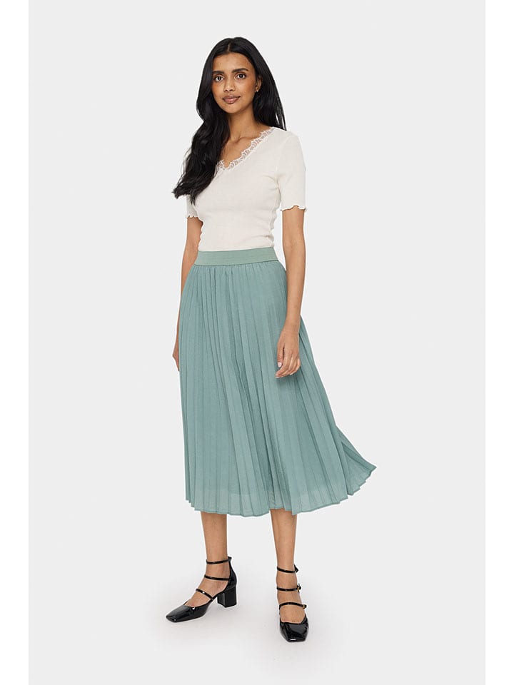 SAINT TROPEZ Spódnica w kolorze turkusowym rozmiar: L