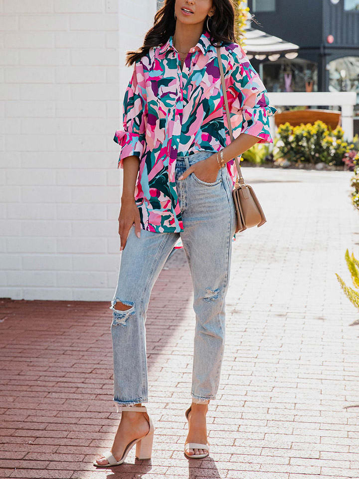 Milan Kiss Bluzka ze wzorem rozmiar: M