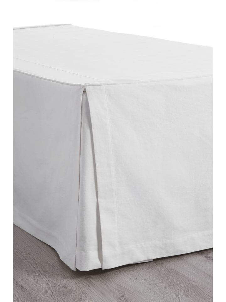 Ellos Home Falbana "Shelby" w kolorze białym na łóżko rozmiar: 90x200 cm