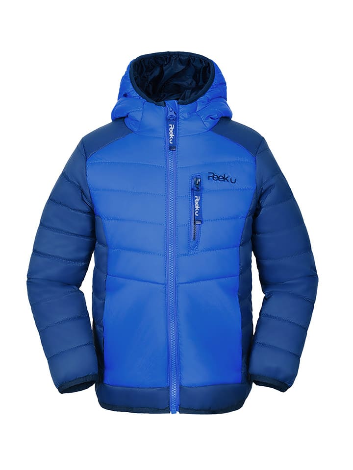 Peek U Całoroczna kurtka pikowana "Caspian" w kolorze niebieskim rozmiar: 122