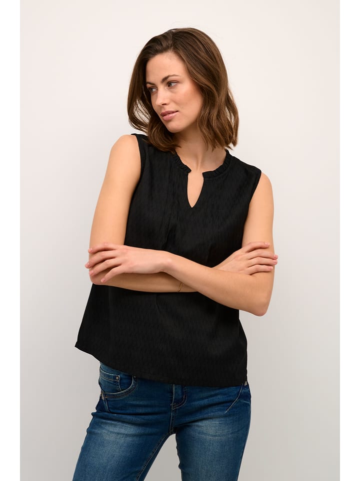 Kaffe Top "Liselin" w kolorze czarnym rozmiar: 38