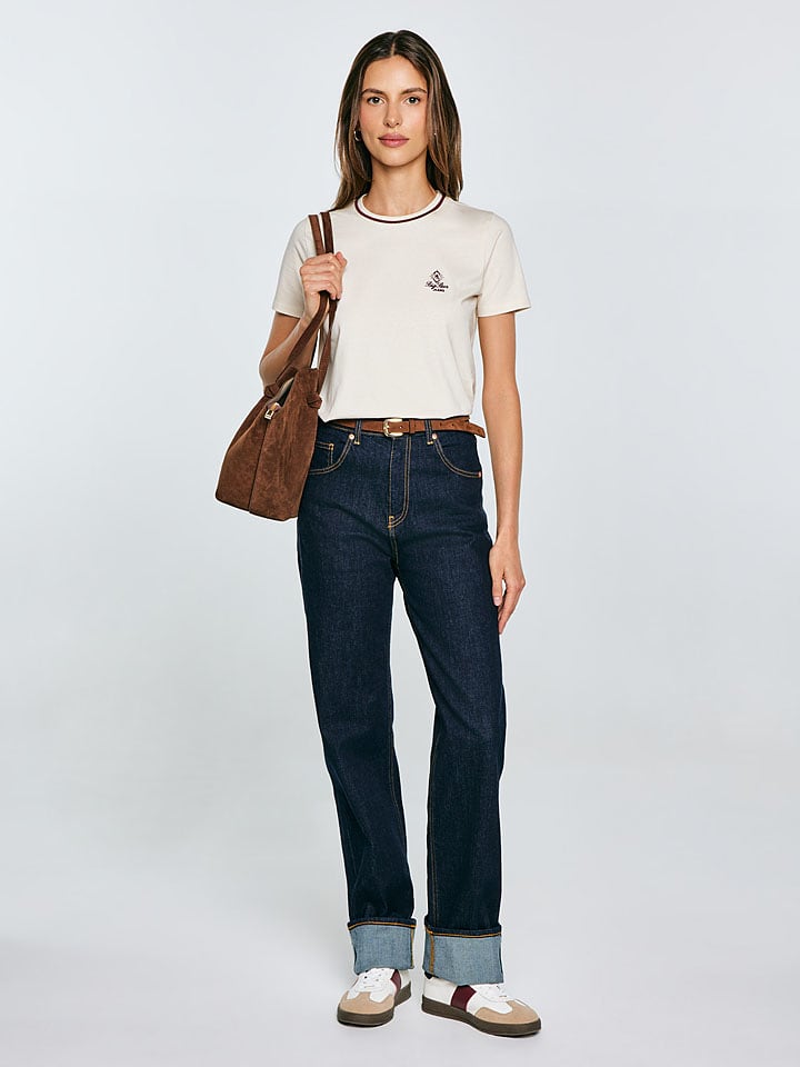 BIG STAR Koszulka "Lemorse" w kolorze kremowym rozmiar: S