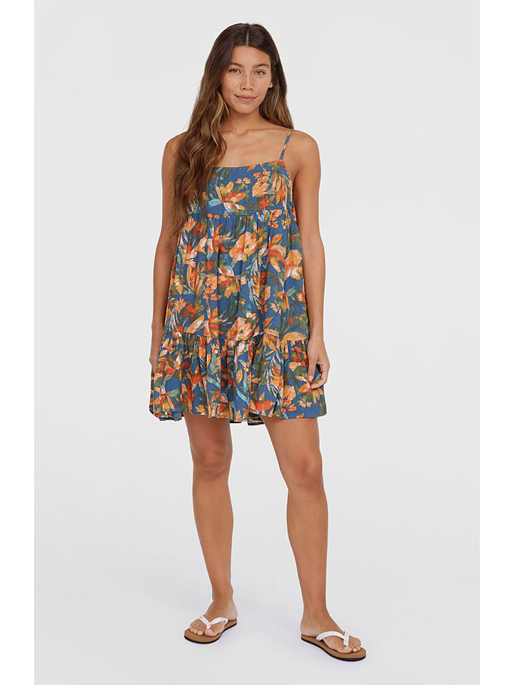 O'Neill Sukienka "Rilee" w kolorze niebieskim ze wzorem rozmiar: S