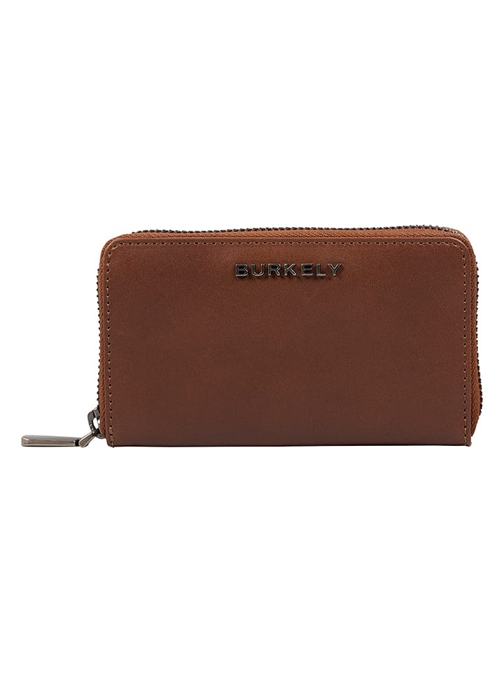 Burkely Skórzany portfel w kolorze brązowym - 14 x 8,5 x 2,5 cm rozmiar: onesize