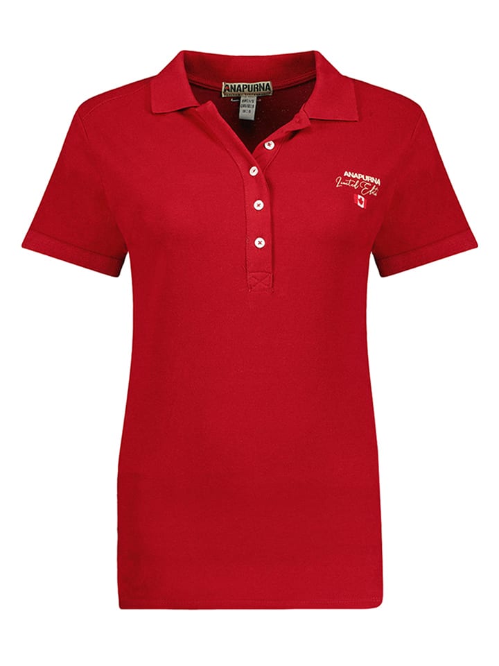 ANAPURNA Koszulka polo "Kelodana" w kolorze czerwonym rozmiar: XXL