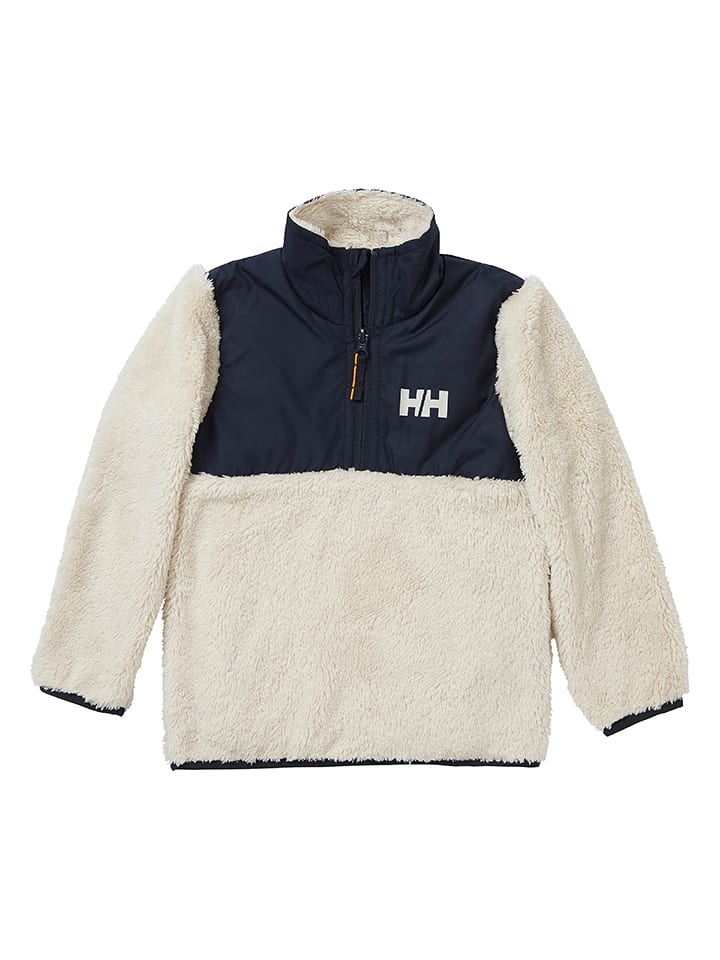Helly Hansen Bluza polarowa "Champ" w kolorze kremowo-granatowym rozmiar: 110