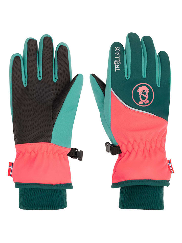 Trollkids Rękawiczki funkcyjne "Trolltunga" w kolorze morskim rozmiar: 4