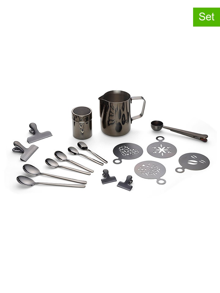 Echtwerk 23-częściowy zestaw w kolorze czarnym do kawy rozmiar: onesize