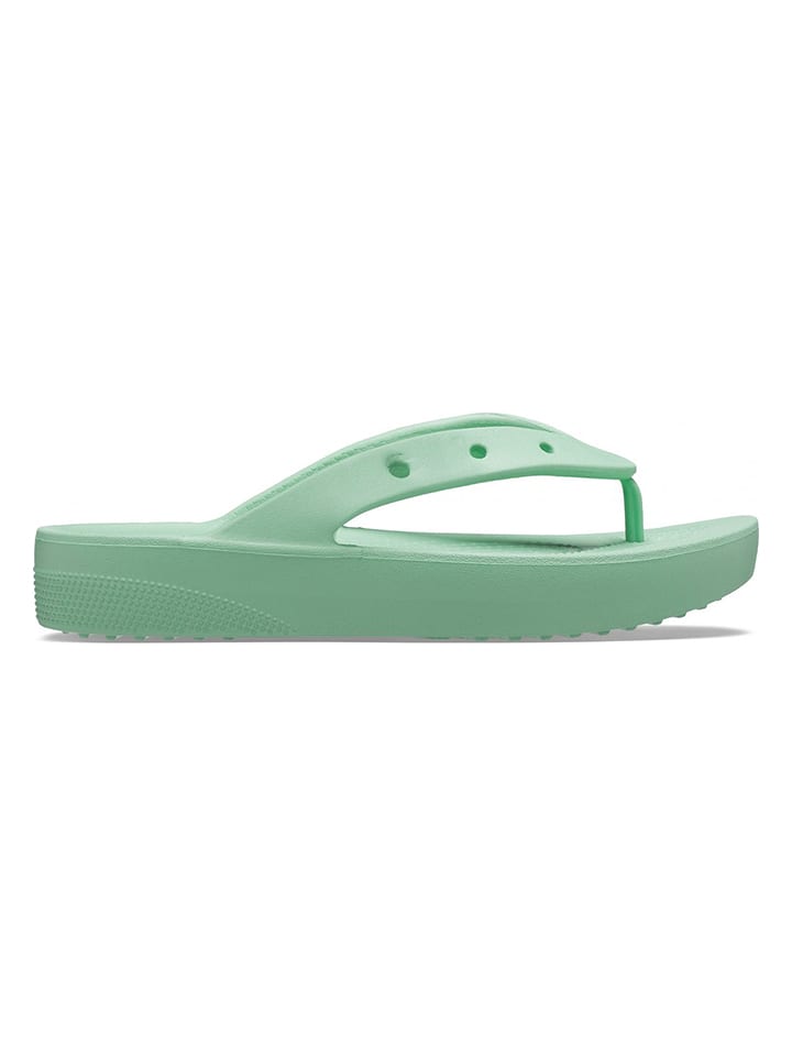 Crocs Japonki "Classic Platform" w kolorze zielonym rozmiar: 36/37
